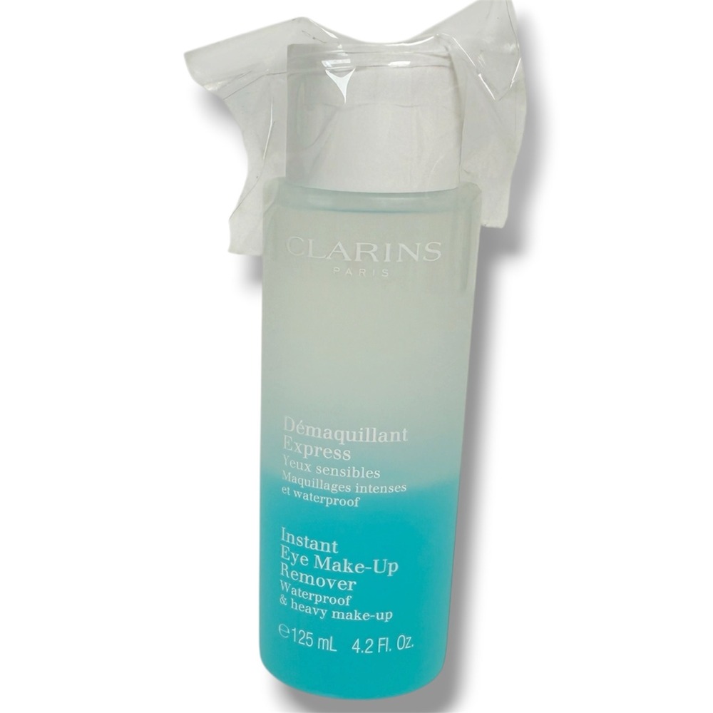 Clarins Instant Eye Makeup Remover Waterproof Bi-Phase Sensitive Eyes 125ml New